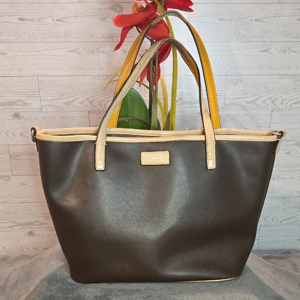 Coach Park Metro Saffiano Leather Tote Bag